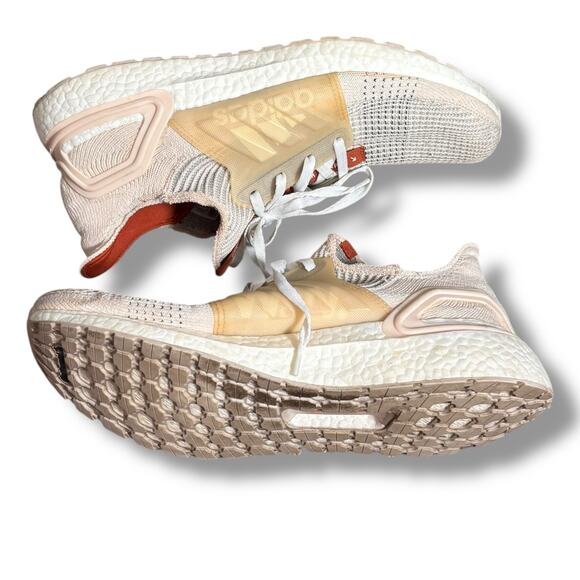 Adidas Ultraboost 19.5 WM WW Beige Cream White Running Shoes Mens 11.5 EG1727 main image 12